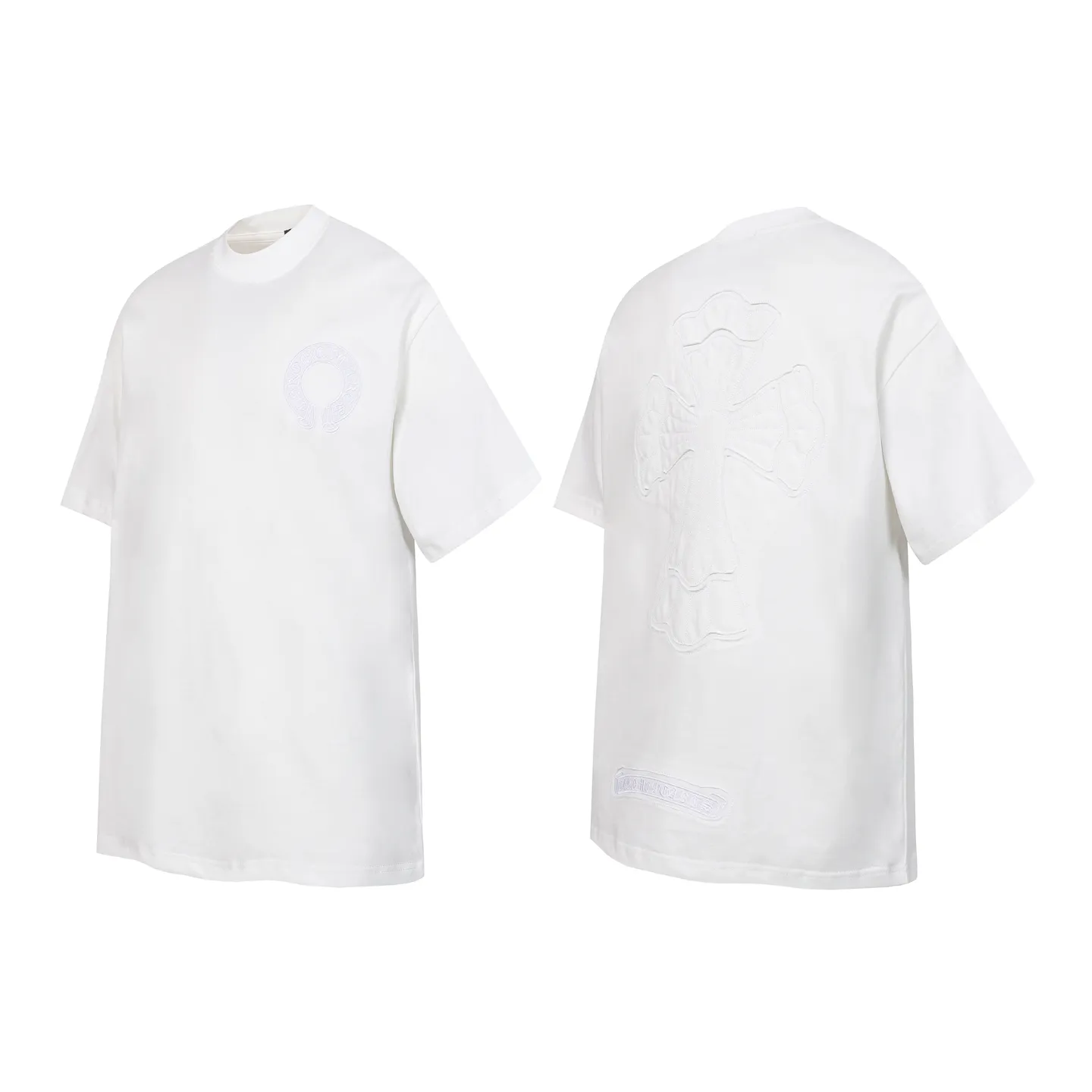 P160 Chrome Hearts CH Chrome Hearts Heavy Industry patch embroidered cross ✝️Short-sleeved T-shirt Use imported Tajima machine embroidery Correctly configured Black 2025 Chrome Hearts nylon bag authentic packaging 260 grams of custom-dyed double-yarn cotton Large version Loose and stylish Differentiated from low version slim and long version The upper body pulls the hips 100% commitment: top quality Do not make fast food The highest version on the market Top quality - different from those ordinary versions on the market If you care about quality, you should also respect the price. Absolutely 0 after-sales service and 0 return rate so far. It’s hard not to love the style - 260g custom-dyed double yarn fabric - Correct high-density main mark, washed tag, hand-sewn